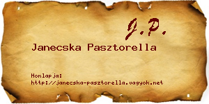Janecska Pasztorella névjegykártya