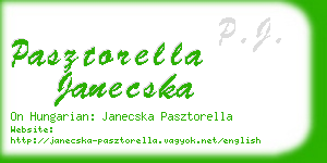 pasztorella janecska business card